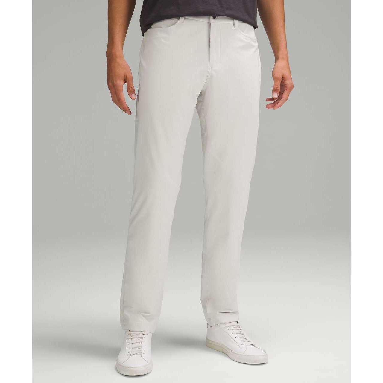 Lululemon Abc Warpstreme Golf Pants Mens 34 X 33 Slim Fit Trousers White